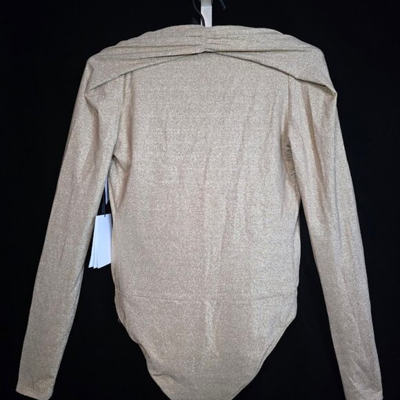 NWT GOLDSIGN Hilda Bodysuit in Gold Lurex M - Picture 6 of 15